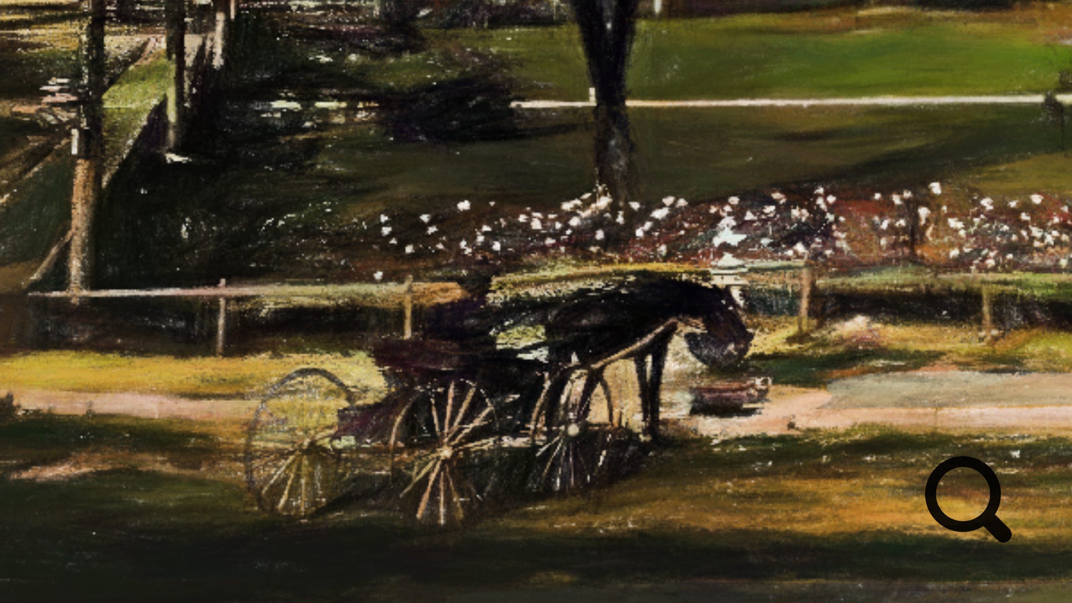 Colorized and artistic versions of historical Butler NJ images. Horse and buggy shown.