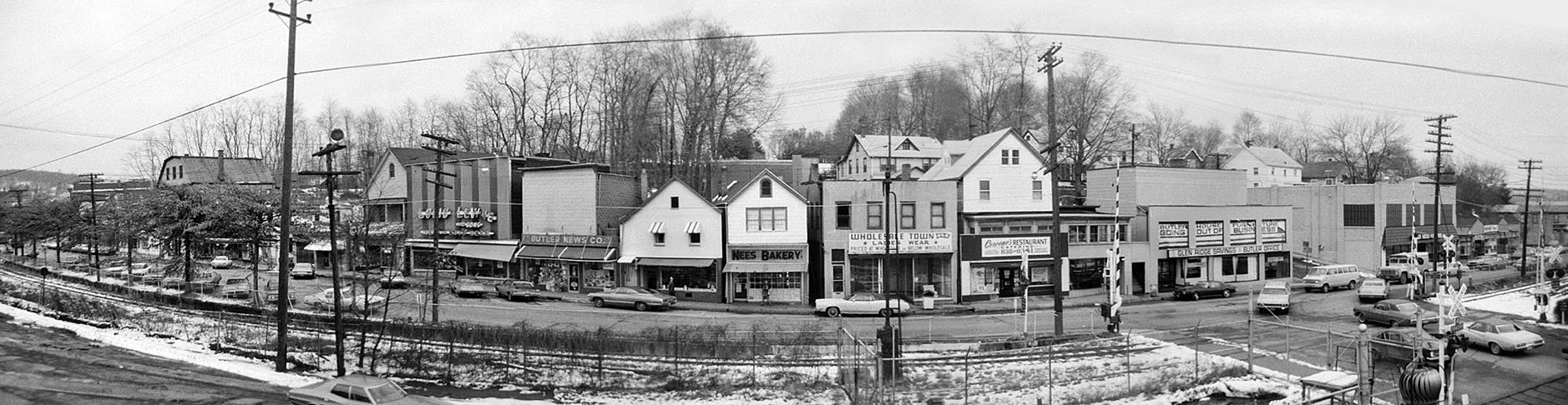 Main Street Butler NJ 1975 panorama