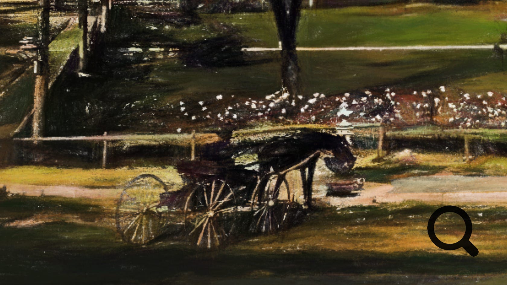 Colorized and artistic versions of historical Butler NJ images. Horse and buggy shown.