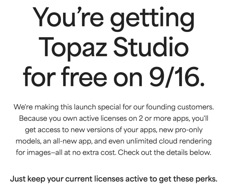 Topaz 9/16 deadline: Is your account ready? – Plugs 'N Pixels